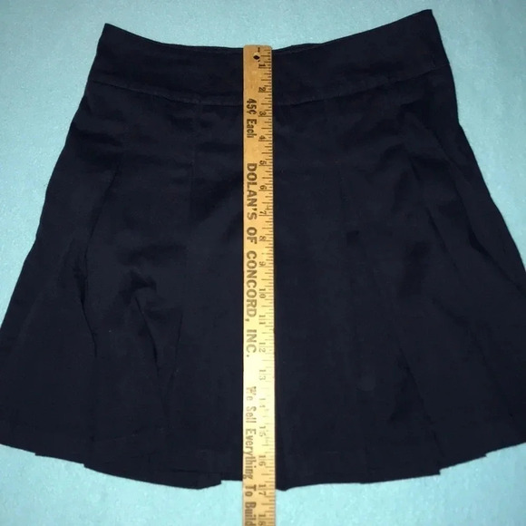 𝅺CHEROKEE uniform skort pleated adjustable waistband navy blue NWOT size 12 - Picture 7 of 8